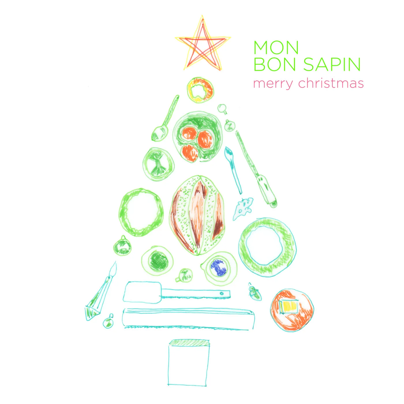 christmas card illustration