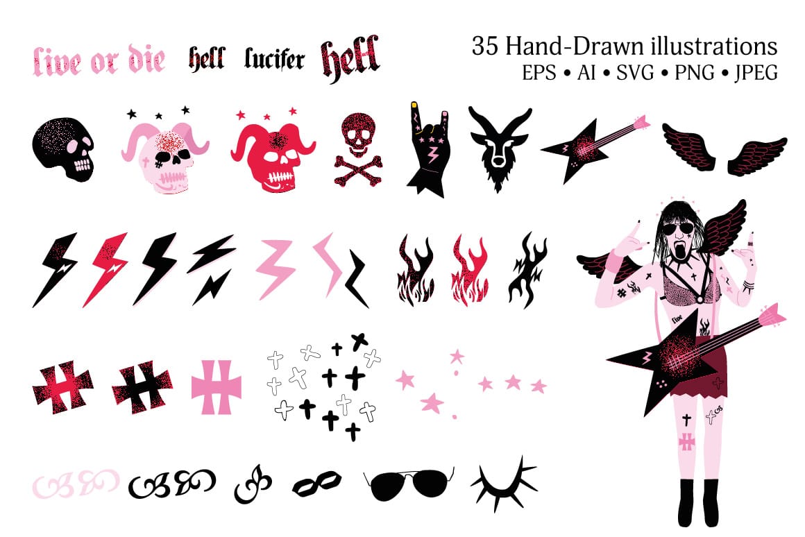 Hellfest elements pattern